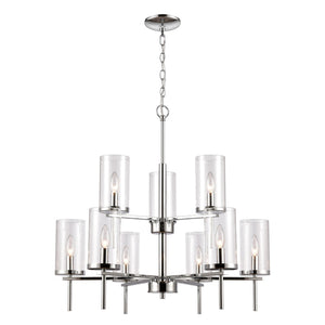 Oakland 28.5'' Wide 9-Light Chandelier - Chrome CN290923 Thomas