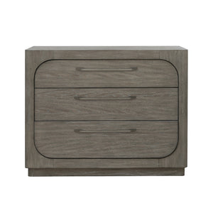 Scott Living Home Griffith Three Drawer Hall Chest Gray with Light Wood Finish P367DJ125 Pulaski Furniture