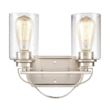 Market Square 12'' Wide 2-Light Vanity Light - Brushed Nickel CN300212 Thomas