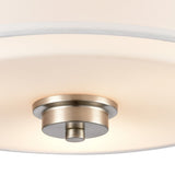 Market Square 13'' Wide 3-Light Flush Mount - Brushed Nickel CN300232 Thomas