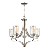 Market Square 24'' Wide 5-Light Chandelier - Brushed Nickel CN300522 Thomas