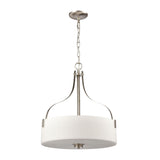 Market Square 18'' Wide 3-Light Pendant - Brushed Nickel CN300842 Thomas