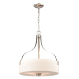 Market Square 18'' Wide 3-Light Pendant - Brushed Nickel CN300842 Thomas