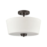 Winslow 15'' Wide 3-Light Semi Flush Mount - Oil Rubbed Bronze CN310281 Thomas