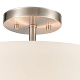 Winslow 15'' Wide 3-Light Semi Flush Mount - Brushed Nickel CN310282 Thomas