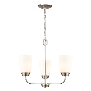 Winslow 19'' Wide 3-Light Chandelier - Brushed Nickel CN310322 Thomas