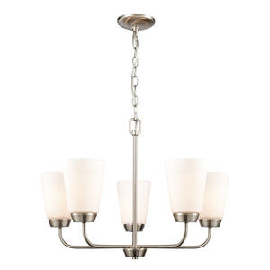 Winslow 25'' Wide 5-Light Chandelier - Brushed Nickel CN310522 Thomas