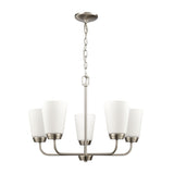 Winslow 25'' Wide 5-Light Chandelier - Brushed Nickel CN310522 Thomas