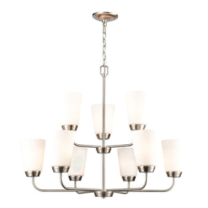 Winslow 30'' Wide 9-Light Chandelier - Brushed Nickel CN310922 Thomas