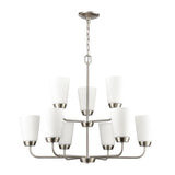 Winslow 30'' Wide 9-Light Chandelier - Brushed Nickel CN310922 Thomas