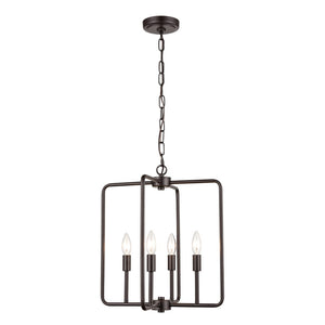 Park Slope 15.75'' Wide 4-Light Pendant - Oil Rubbed Bronze CN330441 Thomas