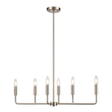 Park Slope 31'' Wide 6-Light Chandelier - Brushed Nickel CN330622 Thomas