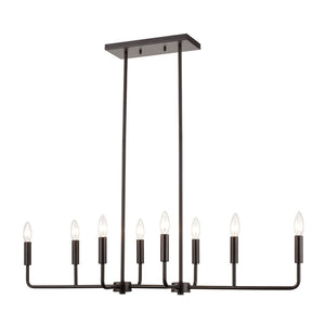 Park Slope 39'' Wide 8-Light Linear Chandelier - Oil Rubbed Bronze CN330821 Thomas