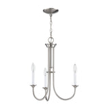 Meadowview 18'' Wide 3-Light Chandelier - Brushed Nickel CN340322 Thomas