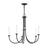 Meadowview 28'' Wide 5-Light Chandelier - Matte Black CN340426 Thomas