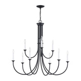 Meadowview 36'' Wide 9-Light Chandelier - Matte Black CN340926 Thomas