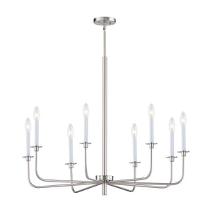 Lexington Green 38'' Wide 8-Light Chandelier - Brushed Nickel CN341822 Thomas