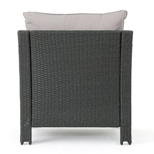 English Elm Christopher Knight Home® - Antibes Armchair Set - 2 Stylish Weather-Resistant Chairs With Water-Resistant Cushions For Comfort 57087.00GRY