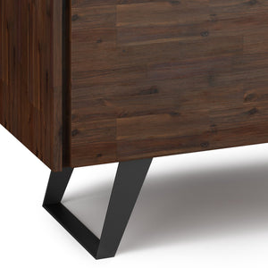 English Elm Lowry 42" Industrial Tv Media Stand - Handcrafted Acacia Wood, Vintage Charm & Durable Storage Solutions B136P158880