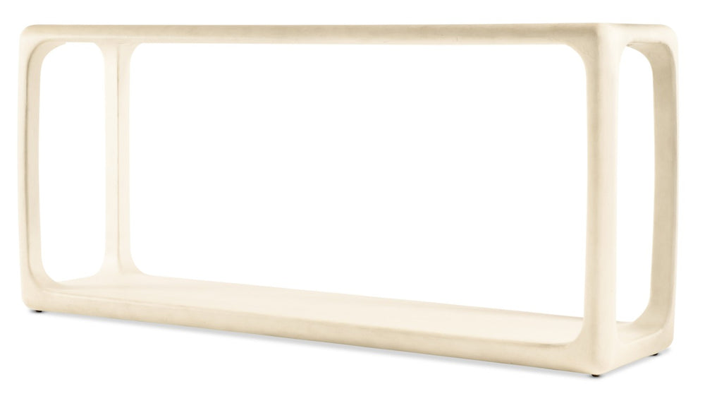 Hooker Furniture Westwood Textured Alabaster Console Table 72" Wide – Minimalist Rectangular Design With Open Storage, Durable Finish 6133-85007-02