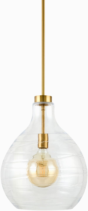 Livabliss Calanda Globe Pendant Light Hand-finished Glass Iron Bohemian Artisan Kitchen Accent CND-001
