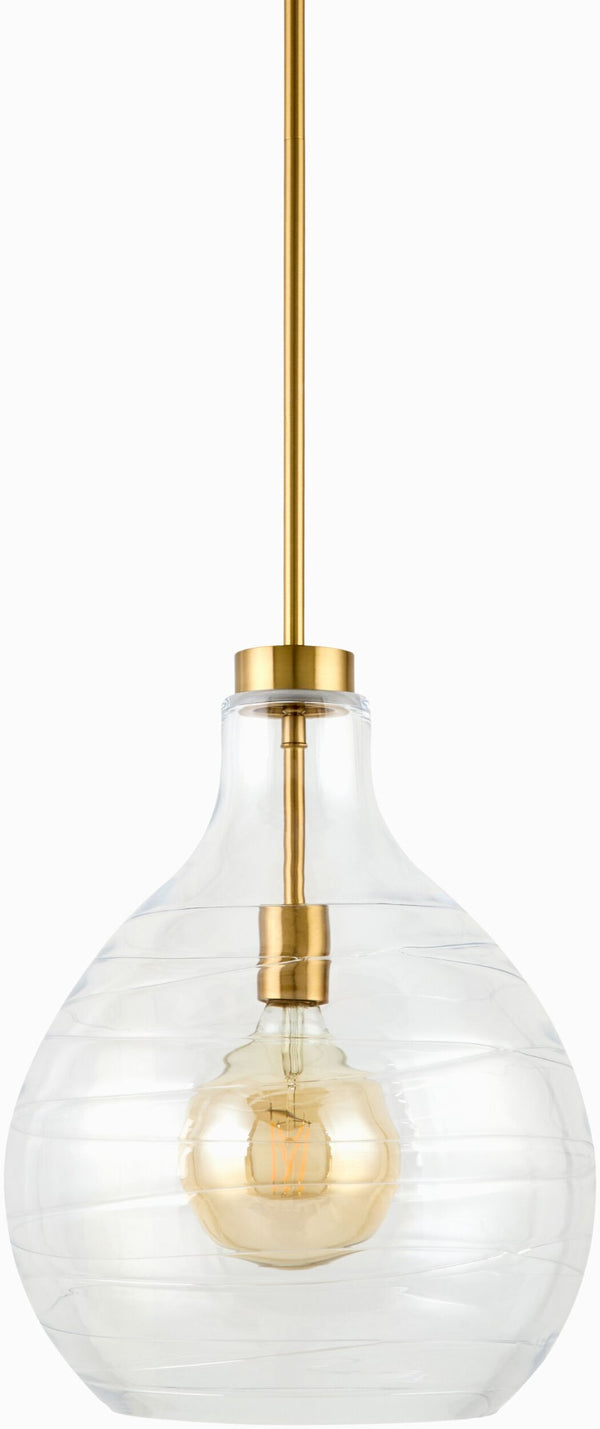 Livabliss Calanda Globe Pendant Light Hand-finished Glass Iron Bohemian Artisan Kitchen Accent CND-001