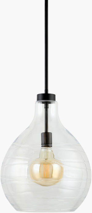 Livabliss Calanda Artisan Iron and Glass Pendant Light for Kitchen Island or Bohemian Dining CND-002