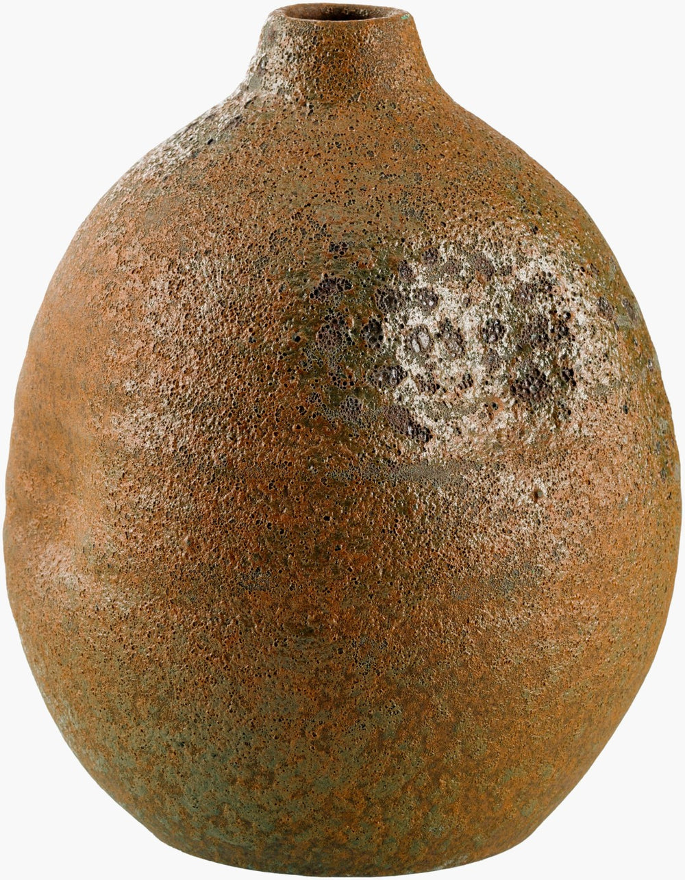 Surya Chaoshan Decorative Ceramic Vase - Bohemian Global Style, 12" H X 9" W, Perfect For Blooms & Decor! Terracotta Ceramic Cnh002-131010