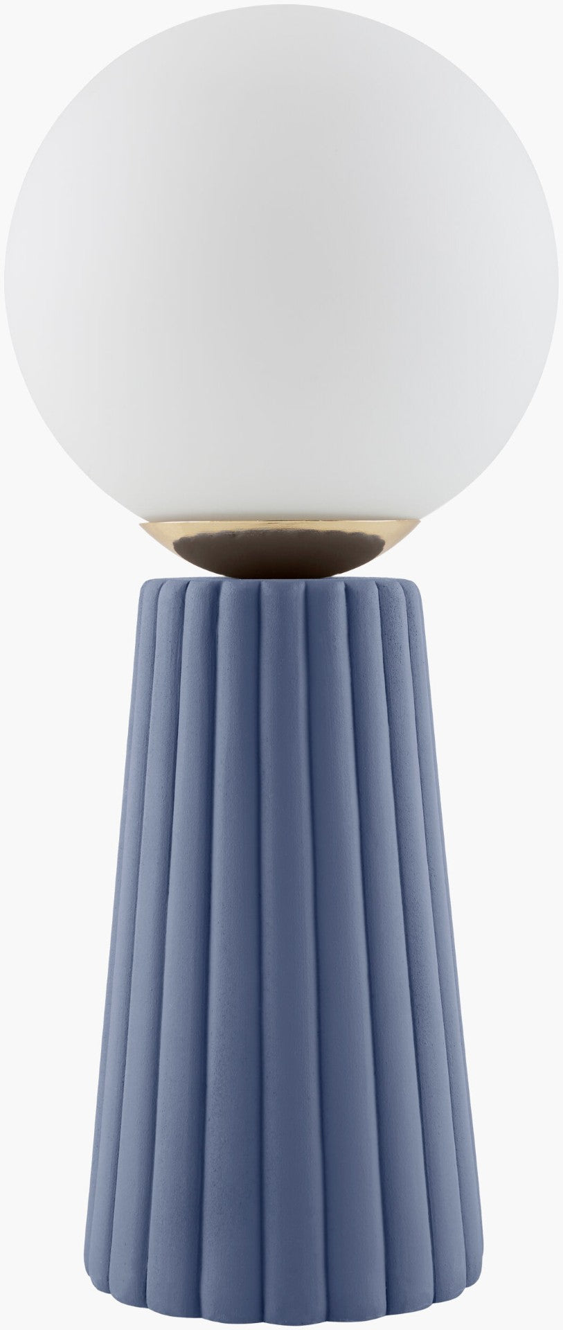 Livabliss Conju Handcrafted Ceramic Table Lamp with Art Glass Shade for Warm Artisan Ambiance CNJ-003