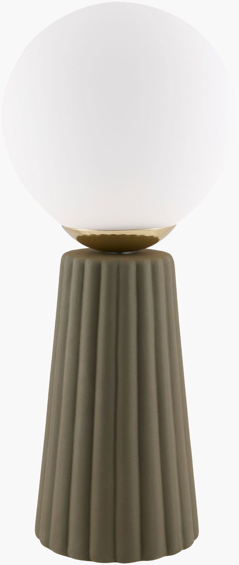 Livabliss Conju Handcrafted Ceramic Table Lamp with Art Glass Shade Arts and Crafts Style CNJ-005