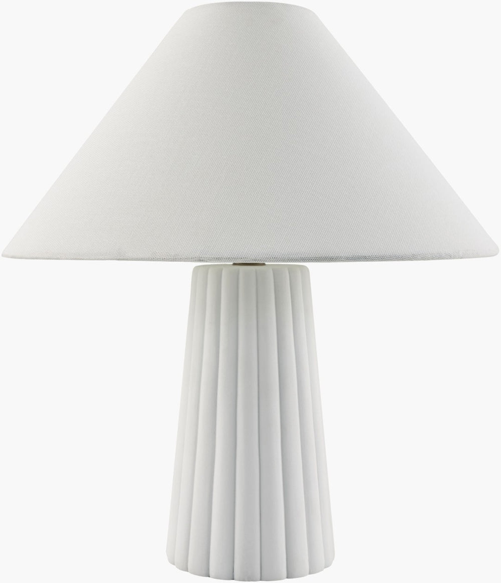 Livabliss Conju Handcrafted Ceramic Table Lamp with Linen Drum Shade for Warm Ambient Glow CNJ-007