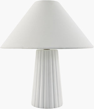 Livabliss Conju Handcrafted Ceramic Table Lamp with Linen Drum Shade for Warm Ambient Glow CNJ-007