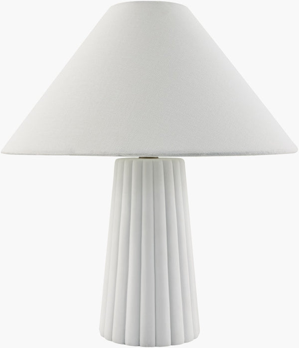 Livabliss Conju Handcrafted Ceramic Table Lamp with Linen Drum Shade for Warm Ambient Glow CNJ-007
