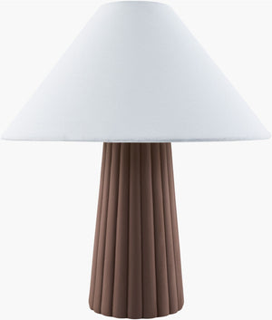 Livabliss Conju Hand-painted Ceramic Table Lamp Arts and Crafts Style with Linen Shade Ambiance CNJ-010