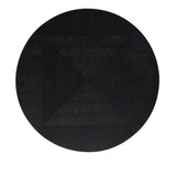 Homelegance By Top-Line DuBose Black Finish 45" Round Table with Gold Metal Base Black Wood