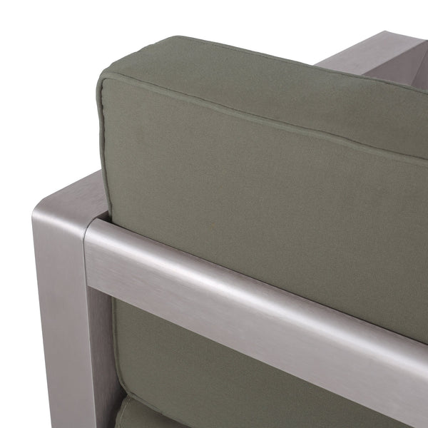 English Elm Christopher Knight Home® - AVIARA Aluminum Club Chair with Deep Seating and Low-Profile Design, Durable 400 lb Capacity, Compact Natural 64077.00