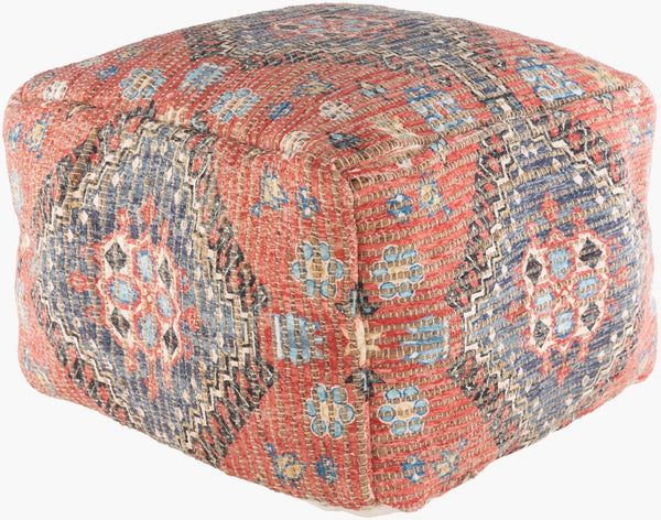 Livabliss Coventry Handcrafted Woven Pouf in Cotton and Jute for Bohemian Living Spaces CNPF001-202014