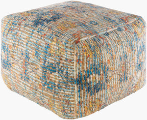 Livabliss Coventry Handwoven Cotton Jute Pouf Global Boho Floor Seating for Living Room CNPF002-202014