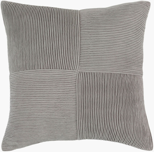Surya Conrad Velvet Square Accent Pillow Handcrafted Plush Sofa Throw for Modern Rooms CNR002-2222P
