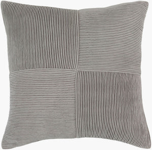 Surya Conrad Velvet Square Accent Pillow Plush Cotton Blend Sofa Throw for Modern Spaces CNR002-2222