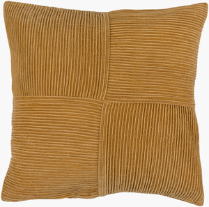 Surya Conrad Modern Minimalist 18" Accent Pillow - Pure Cotton Chic Home Décor For Stylish Living Spaces Orange Cotton,Cotton Cnr003-1818p