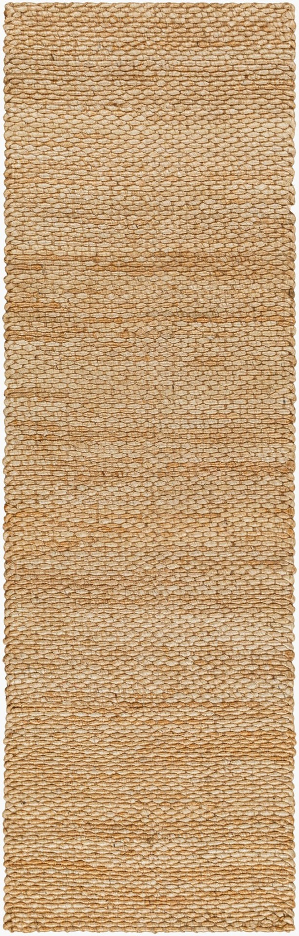 Livabliss Coil Handwoven Jute Flatweave Area Rug Organic Cottage Style for Living and Dining Rooms Tan 2'6" x 8' CNU2300-268