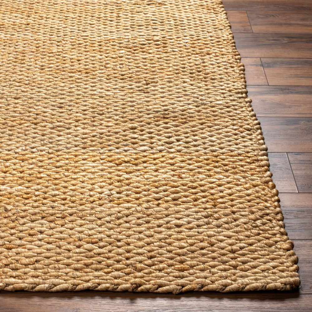 Livabliss Coil Handwoven Jute Flatweave Area Rug Organic Cottage Style for Living and Dining Rooms Tan 6' x 6' CNU2300-6RD