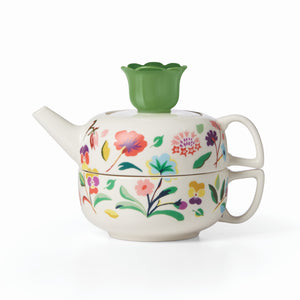 Lenox Kate Spade Garden Floral Tea For One White, WHITE STONEWARE 894637