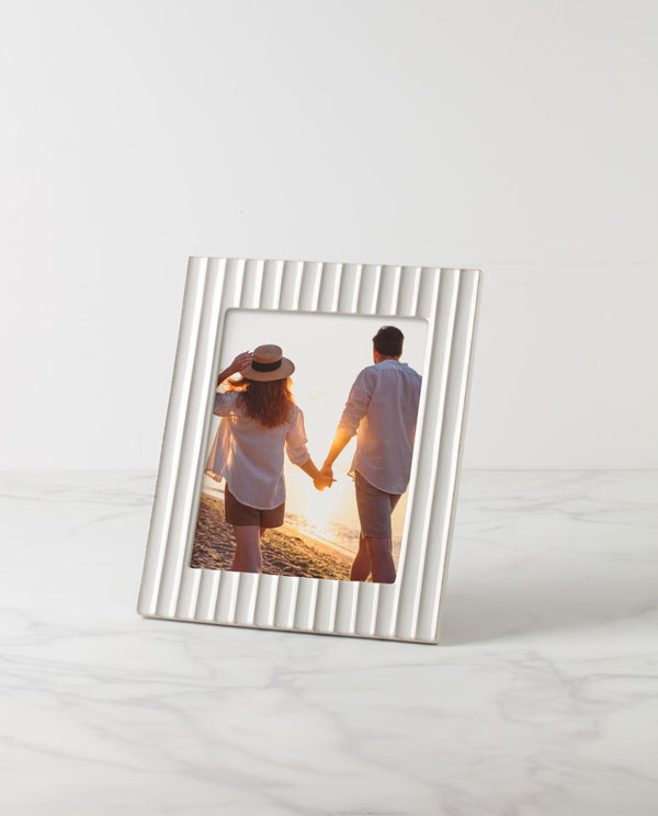 Lenox French Perle Scallop 8x10 Frame White, OFF WHITE STONEWARE 895083