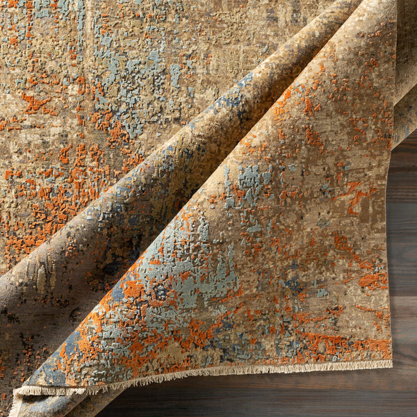 Colaba COA-2003 8' x 10' Handmade Rug COA2003-810  Olive, Light Olive, Beige, Cream, Rust, Sage Surya