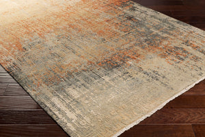 Surya Colaba Handcrafted 2' X 3' Luxurious Wool & Silk Rug – Unique Design, Textured Comfort & Style Burnt Orange Wool,Silk Coa2005-23
