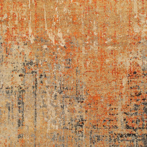 Surya Colaba Handcrafted 2' X 3' Luxurious Wool & Silk Rug – Unique Design, Textured Comfort & Style Burnt Orange Wool,Silk Coa2005-23