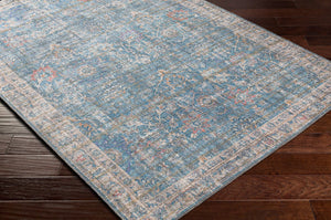 Livabliss Cobb Traditional Runner Rug Chenille Polyester Blend for Hallways and Entryways Light Blue, Blu 2'7" x 12' COB2300-2712