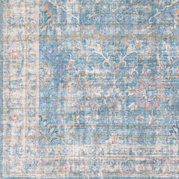 Livabliss Cobb Traditional Runner Rug Chenille Polyester Blend for Hallways and Entryways Light Blue, Blu 2'7" x 12' COB2300-2712